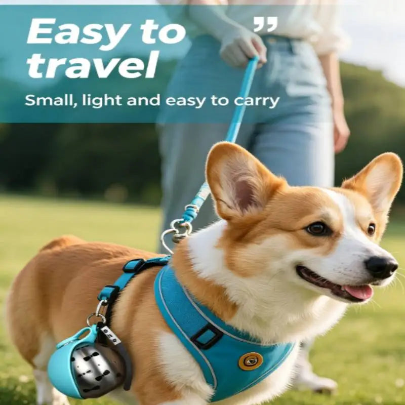 Portable Dog Water Bottle 285 ml With Foldable Bowl